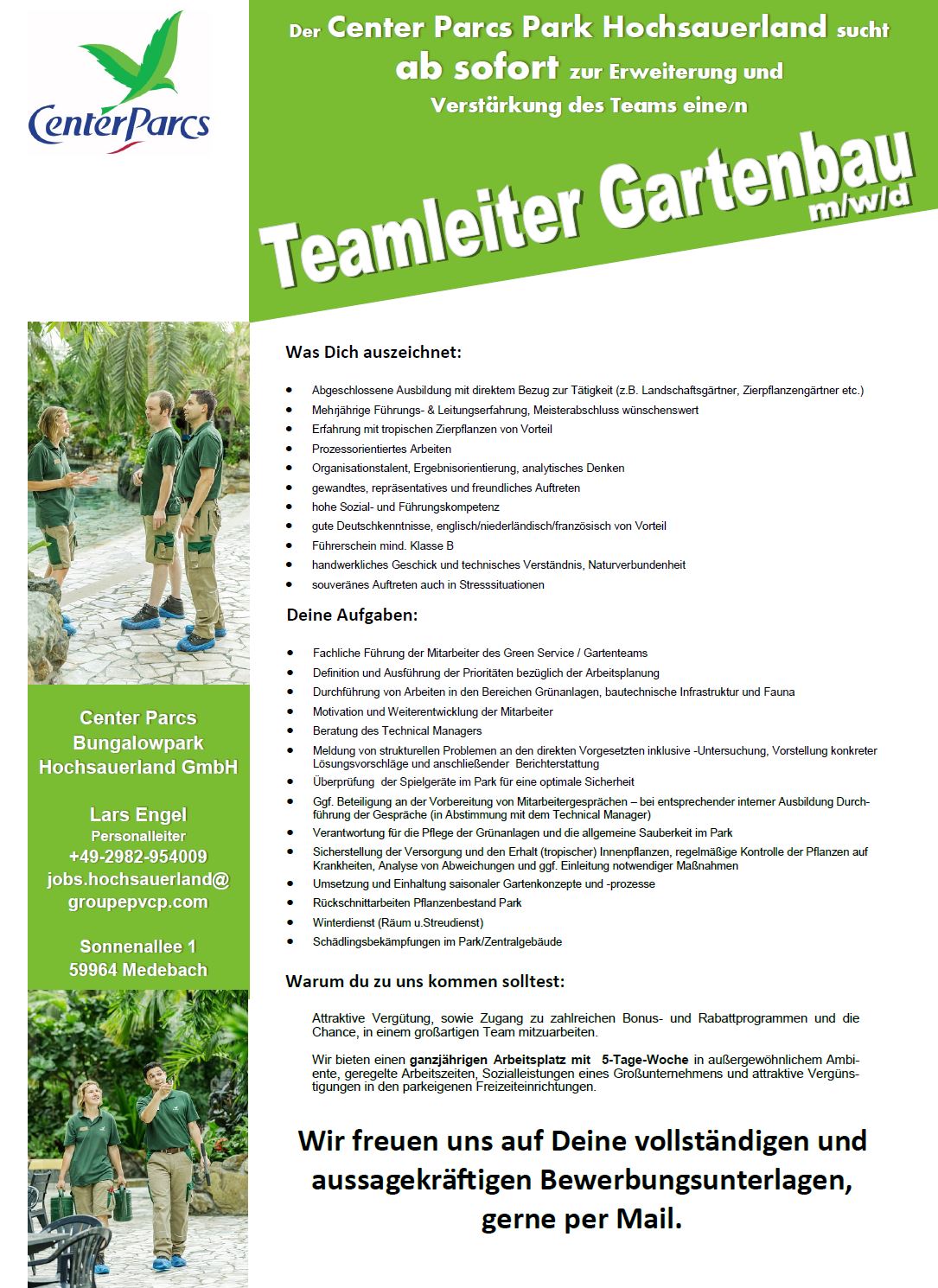 Teamleiter Gartenbau
